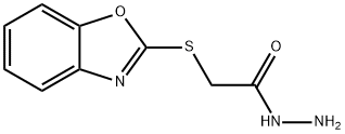 (BENZOOXAZOL-2-YLSULFANYL)-ACETIC ACID HYDRAZIDE Struktur