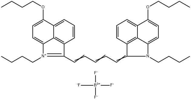 6-Butoxy-2-((1E,3E,5Z)-5-(6-butoxy-1-butylbenzo[cd]indol-2(1H)-ylidene)penta-1,3-dien-1-yl)-1- Struktur