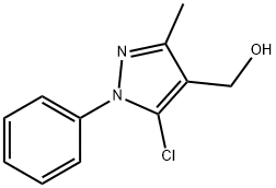 (5-chloro-3-methyl-1-phenyl-pyrazol-4-yl)methanol Struktur