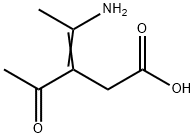 3-Pentenoic  acid,  3-acetyl-4-amino- Struktur