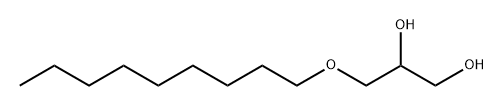 DL-Glycerin-1-n-nonylether Struktur