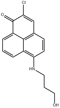 2-CHLORO-6-(3-HYDROXYPROPYL)AMINO-1H-PHENALEN-1-ONE