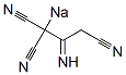 2-Cyano-3-imino-2-sodiopentanedinitrile Struktur