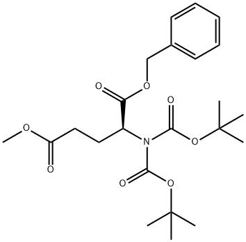 1-Benzyl 5-Methyl N,N-bis(tert-butoxycarbonyl)-L-glutaMate Struktur