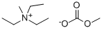 Triethylmethylammonium methyl carbonate Struktur