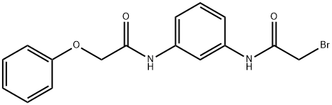 2-Bromo-N-{3-[(2-phenoxyacetyl)amino]-phenyl}acetamide Struktur