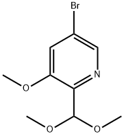 5-bromo-3-(dibromomethyl)-2-methoxypyridine Struktur