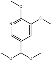 5-(Dimethoxymethyl)-2,3-dimethoxypyridine Struktur