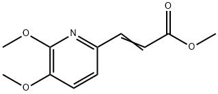 Methyl 3-(5,6-dimethoxypyridin-2-yl)acrylate Struktur