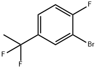 2-Bromo-4-(1,1-difluoroethyl)-1-fluorobenzene Struktur