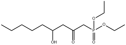 4-Hydroxy-2-oxononylphosphonic acid diethyl ester Struktur