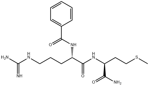 N-benzoylarginyl-methioninamide Struktur