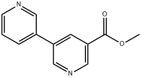 methyl 5-(pyridin-3-yl)pyridine-3-carboxylate Struktur