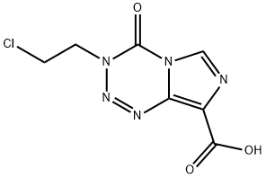 3-(2-chloroethyl)-4-oxo-3H-imidazo(5,1-d)-1,2,3,5-tetrazine-8-carboxylic acid Struktur