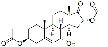 Androst-5-en-17-one, 3,16-bis(acetyloxy)-7-hydroxy-, (3beta,7alpha,16alpha)- (9CI) Struktur