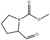 1-Pyrrolidinecarboxylic acid, 2-formyl-, methyl ester (9CI) Struktur