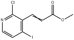 Methyl 3-(2-chloro-4-iodopyridin-3-yl)acrylate Struktur