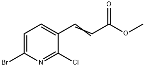 Methyl 3-(6-bromo-2-chloropyridin-3-yl)acrylate Struktur