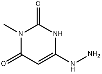 6-hydrazino-3-methylpyrimidine-2,4(1H,3H)-dione Struktur