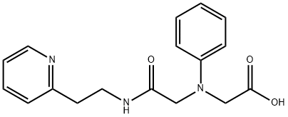 [{2-oxo-2-[(2-pyridin-2-ylethyl)amino]ethyl}(phenyl)amino]acetic acid Struktur