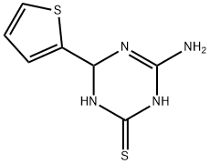 4-amino-6-(2-thienyl)-1,6-dihydro-1,3,5-triazine-2-thiol Struktur