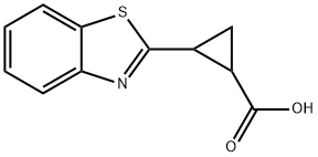 2-(1,3-benzothiazol-2-yl)cyclopropanecarboxylic acid Struktur