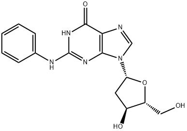 N(2)-phenyl-2'-deoxyguanosine Struktur