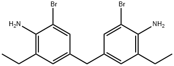 2,2'-Dibromo-6,6'-diethyl[4,4'-methylenedianiline] Struktur