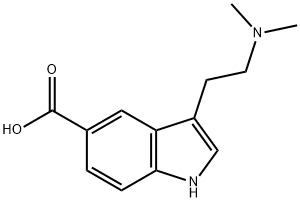 3-[2-(Dimethylamino)-ethyl]-5-indolecarboxylic acid Struktur