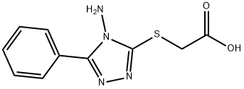 [(4-AMINO-5-PHENYL-4H-1,2,4-TRIAZOL-3-YL)SULFANYL]ACETIC ACID Struktur