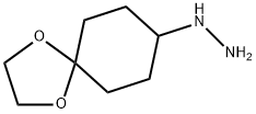 1,4-dioxaspiro[4.5]decan-8-ylhydrazine Struktur