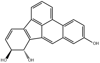 9,10-dihydro-6,9,10-trihydroxybenzo(b)fluoranthene Struktur