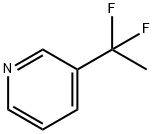 Pyridine,3-(1,1-difluoroethyl)-(9CI) Struktur