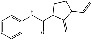 Cyclopentanecarboxamide, 3-ethenyl-2-methylene-N-phenyl- Struktur