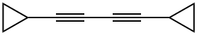 Cyclopropane, 1,1-(1,3-butadiyne-1,4-diyl)bis- (9CI) Struktur