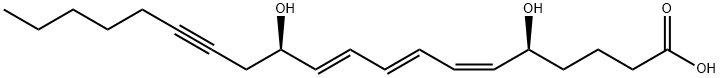 14,15-DEHYDRO LEUKOTRIENE B4 Struktur