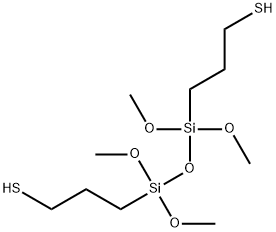 1-Propanethiol, 3,3-(1,1,3,3-tetramethoxy-1,3-disiloxanediyl)bis- Struktur