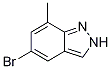 5-bromo-7-methyl-1H-indazole Struktur