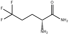 Pentanamide,  2-amino-5,5,5-trifluoro-,(2R)- Struktur