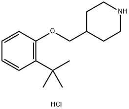 2-(tert-Butyl)phenyl 4-piperidinylmethyl etherhydrochloride Struktur