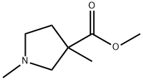 1,3-diMethyl-3-Pyrrolidinecarboxylic acid Methyl ester Struktur