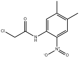 2-Chloro-N-(4,5-dimethyl-2-nitro-phenyl)-acetamide Struktur