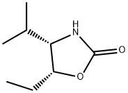 2-Oxazolidinone,5-ethyl-4-(1-methylethyl)-,(4S-cis)-(9CI) Struktur