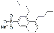 4,5-Dibutyl-2-naphthalenesulfonic acid sodium salt Struktur