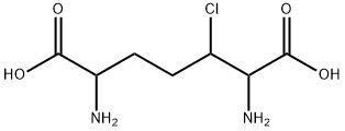 3-chlorodiaminopimelic acid Struktur