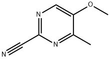 2-Pyrimidinecarbonitrile, 5-methoxy-4-methyl- (9CI) Struktur