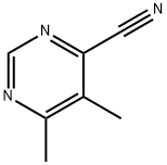 4-Pyrimidinecarbonitrile, 5,6-dimethyl- (9CI) Struktur