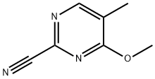 2-Pyrimidinecarbonitrile, 4-methoxy-5-methyl- (9CI) Struktur