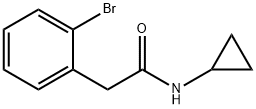 2-(2-Bromophenyl)-N-cyclopropylacetamide Struktur