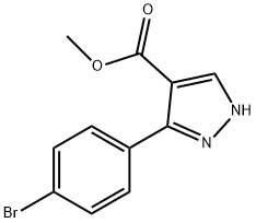 Methyl3-(4-bromophenyl)pyrazole-4-carboxylate Struktur